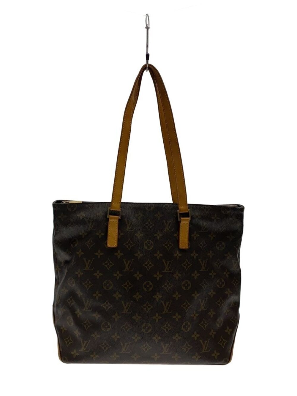 LOUIS VUITTON Cabas Mezzo Tote Bag Brown All over